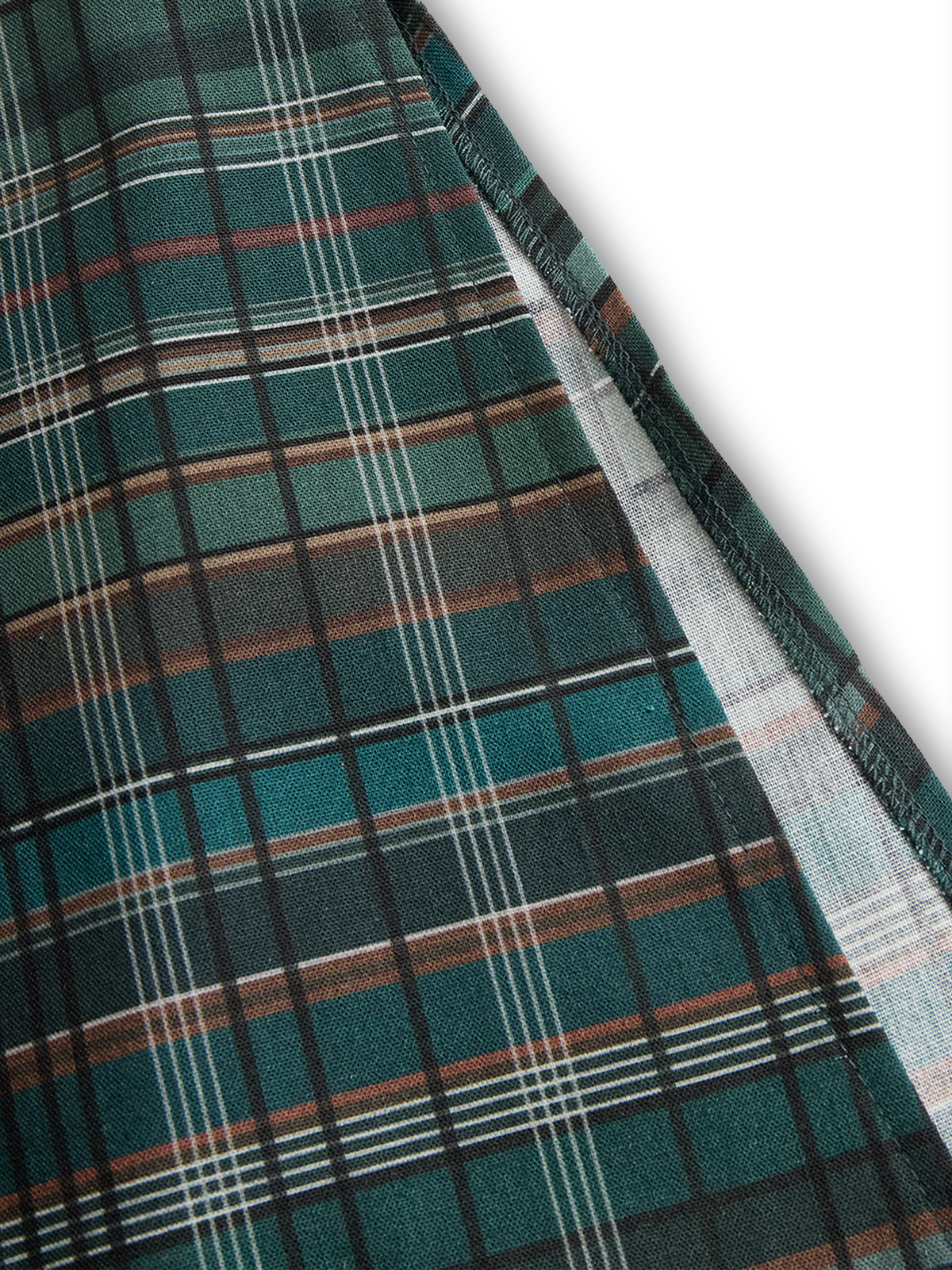 Vestido Camisero · Verde Cuadros