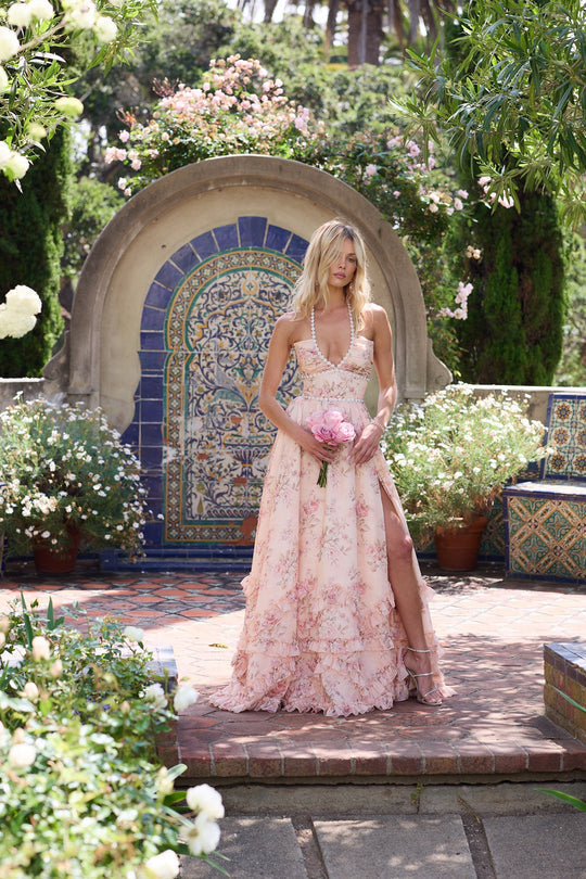 Vestido Largo · Floral