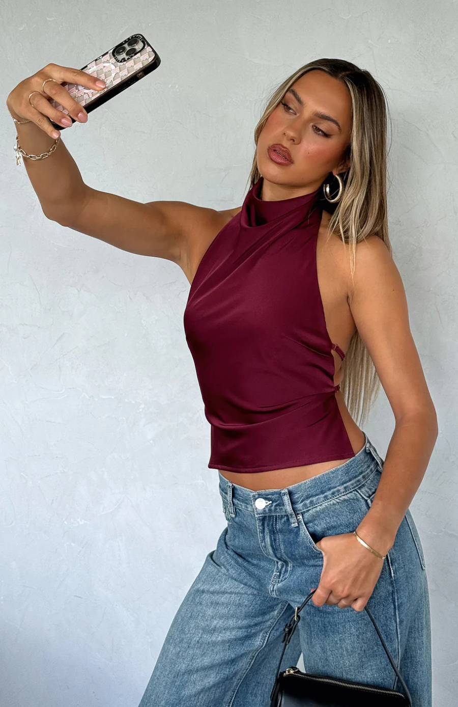 Livia | Top Halter Satinado