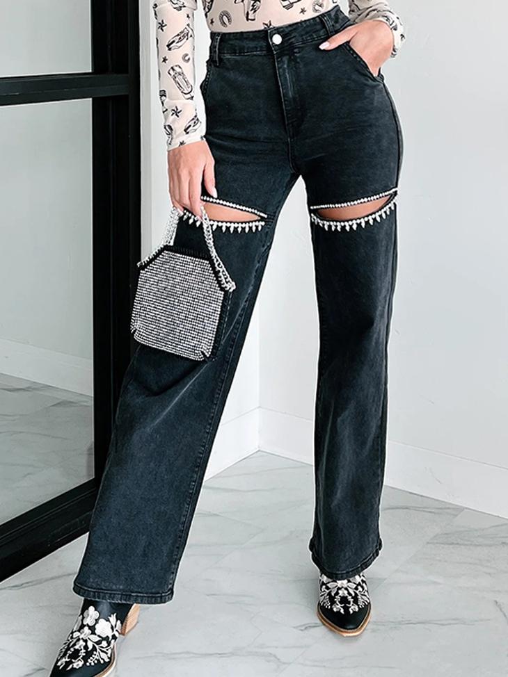 Liana | Jeans con Strass