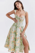 Vestido Midi · Hombros Descubiertos