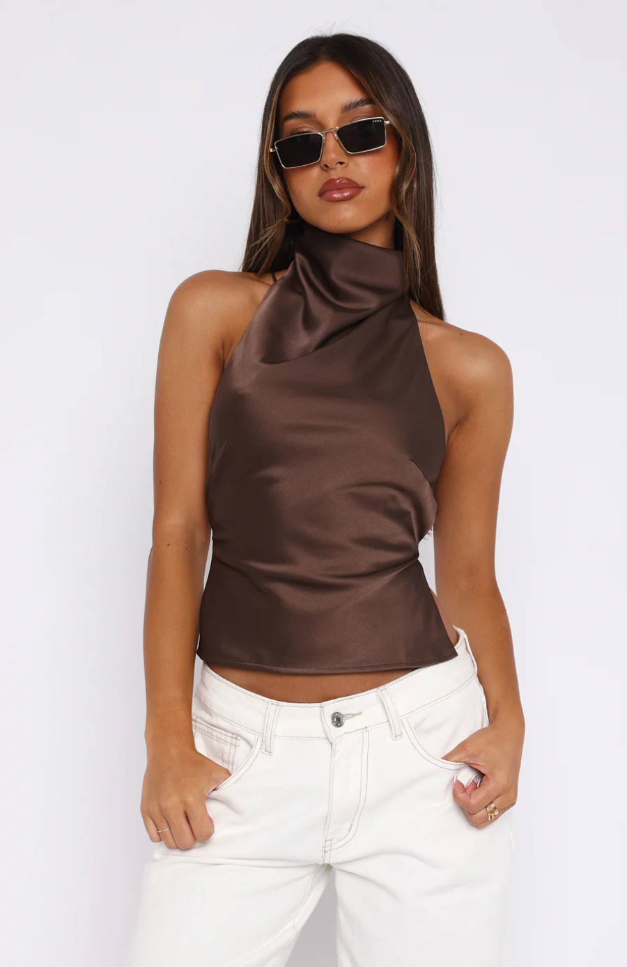 Livia | Top Halter Satinado