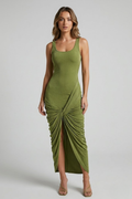 Vestido Midi · Fruncido