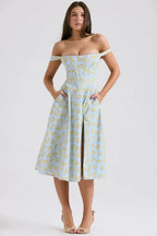Vestido Midi · Hombros Descubiertos