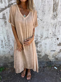Vestido Largo · Lino Oversize