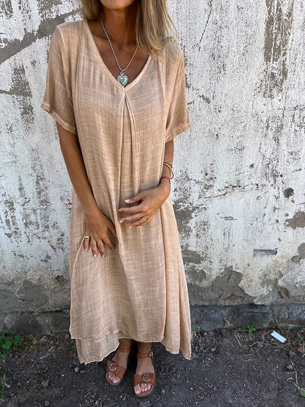 Vestido Largo · Lino Oversize