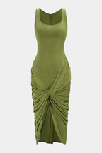 Vestido Midi · Fruncido