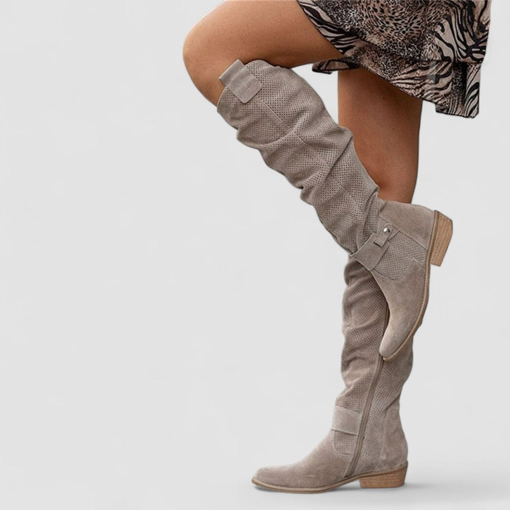Georgiana | Botas western souples montant jusqu'aux genoux