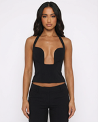Adele | Top Halter Estructurado