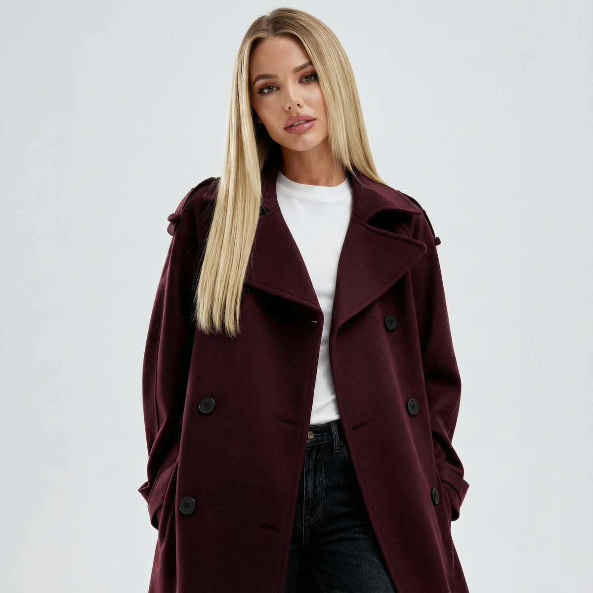 Florencia | Gabardina Burdeos