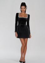 Vestido Corto · Terciopelo