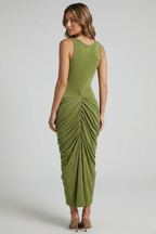 Vestido Midi · Fruncido