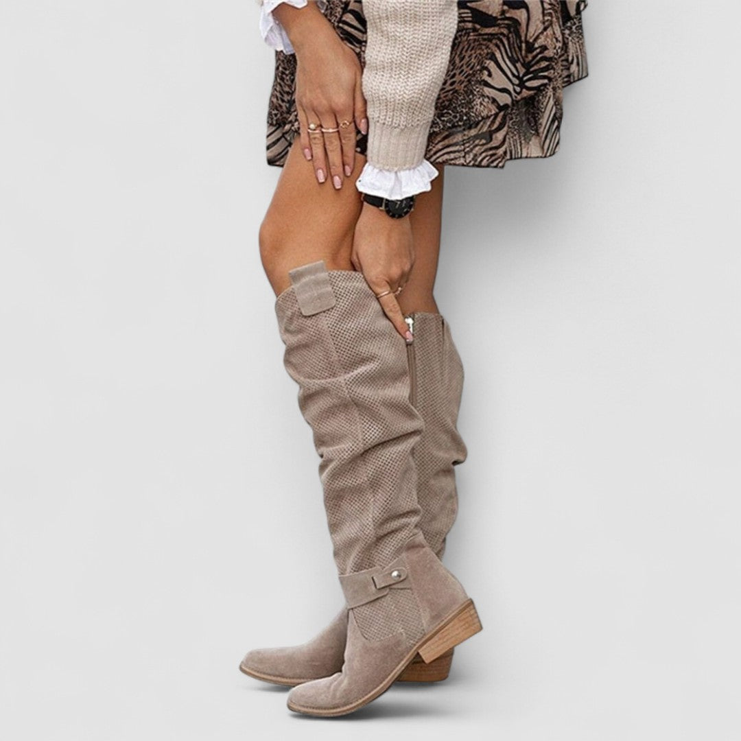 Georgiana | Botas western souples montant jusqu'aux genoux