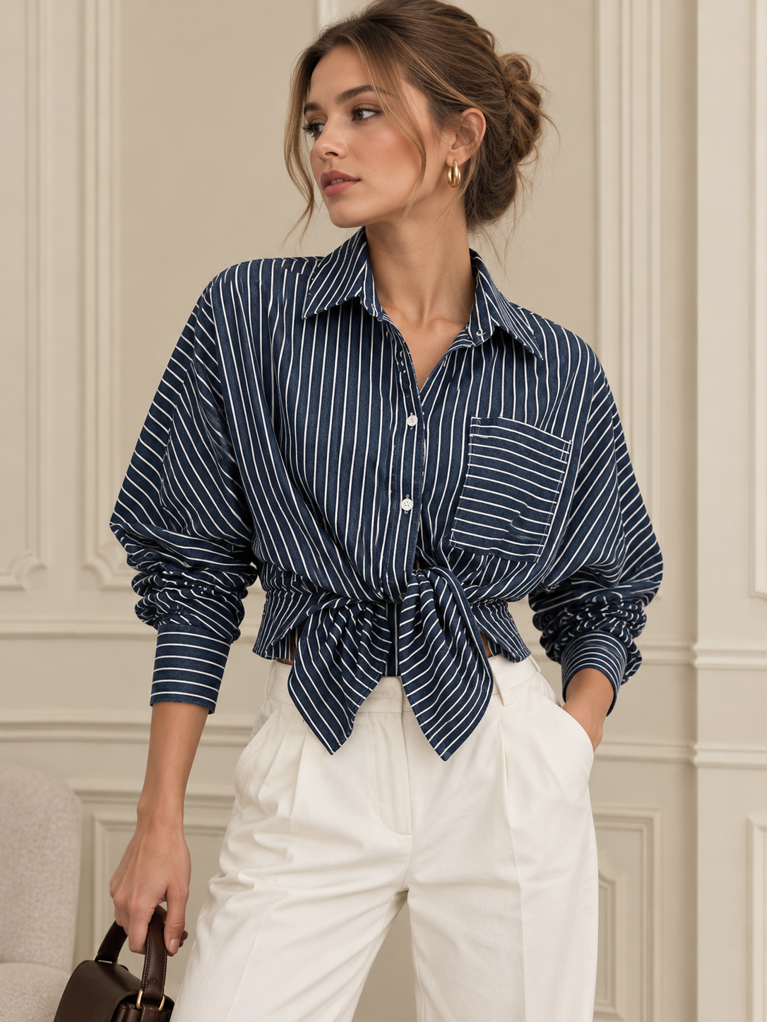 Camisa Denim de Rayas