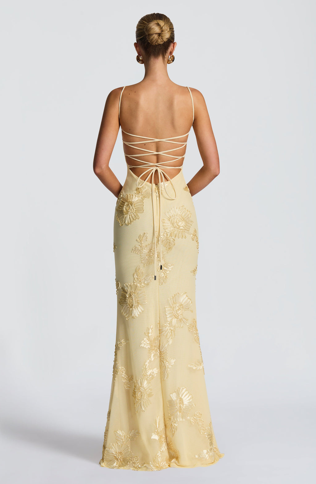Vestido Largo · Lentejuelas Floral