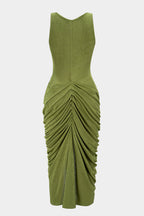 Vestido Midi · Fruncido