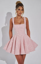 Vestido · Rojo Lentejuelas