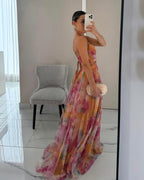 Giselle | Ravissante Vestido longue à imprimé floral