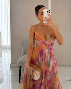 Giselle | Ravissante Vestido longue à imprimé floral