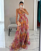Giselle | Ravissante Vestido longue à imprimé floral