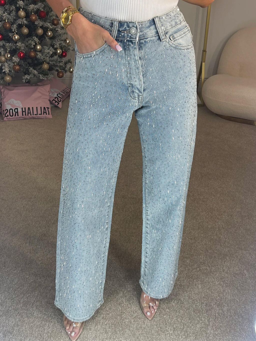Mara | Jeans con Pedrería