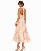 Aurora | Vestido Halter Acuarela