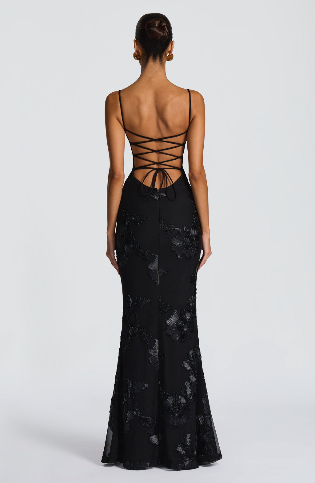 Vestido Largo · Lentejuelas Floral