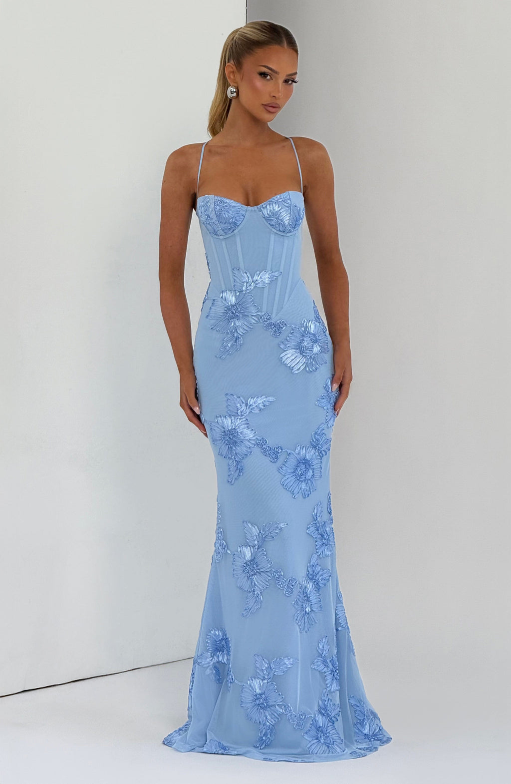 Vestido Largo · Lentejuelas Floral