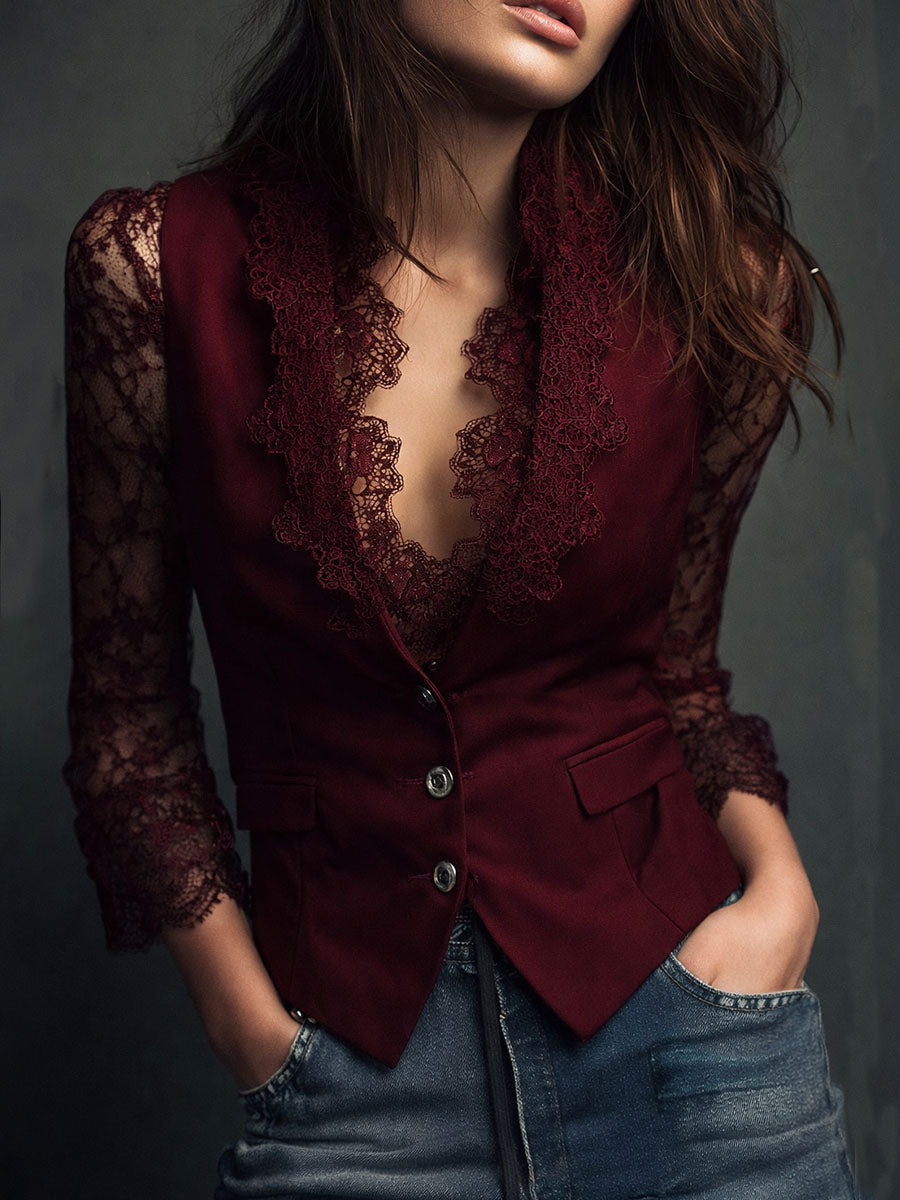 Claudia | Blazer de Encaje