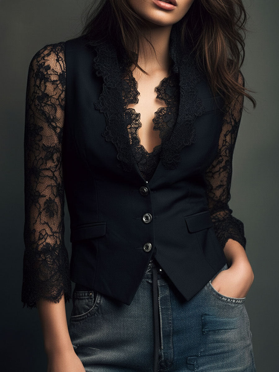 Claudia | Blazer de Encaje