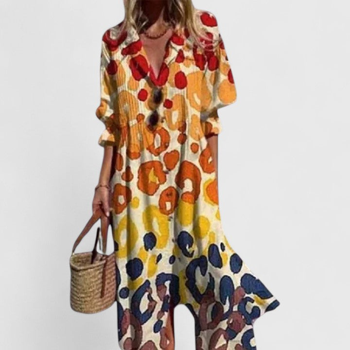 Vestido Camisero · Blanco Floral