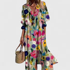 Vestido Camisero · Blanco Floral