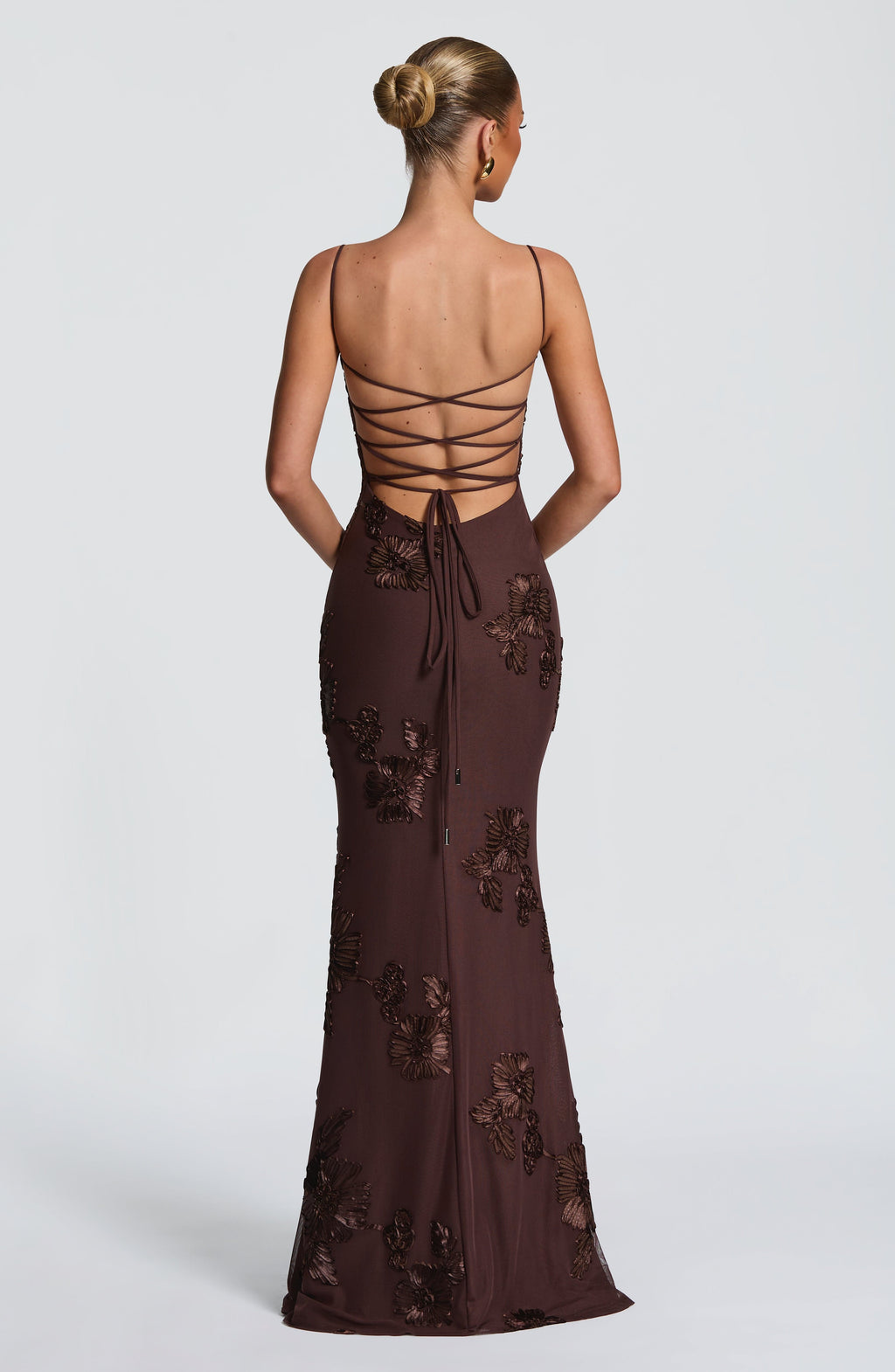Vestido Largo · Lentejuelas Floral
