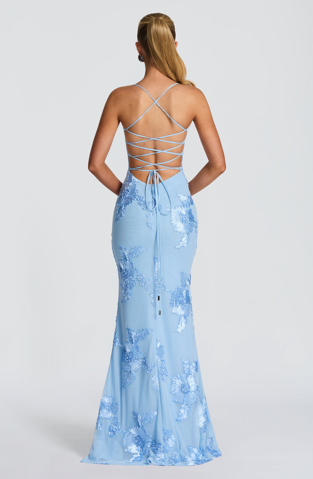 Vestido Largo · Lentejuelas Floral