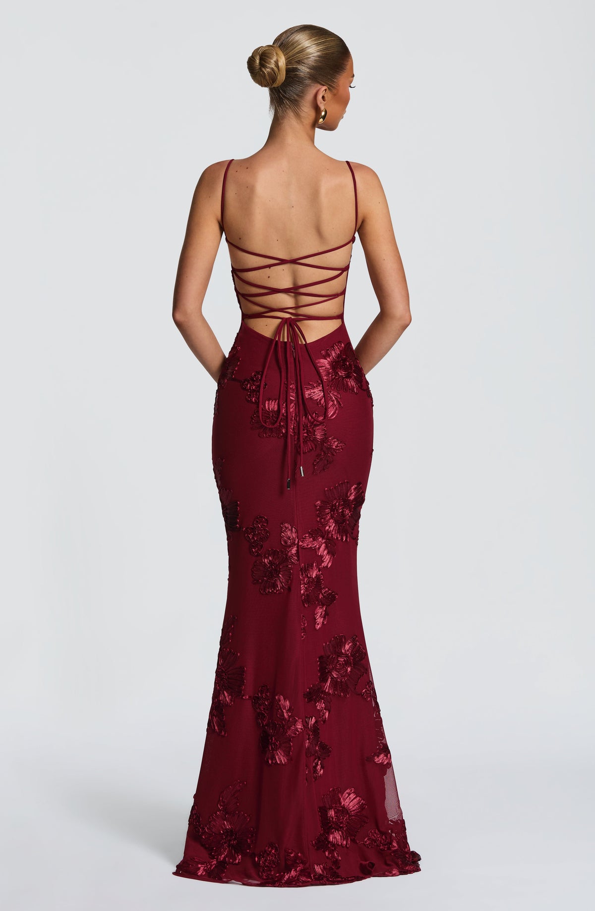 Vestido Largo · Lentejuelas Floral