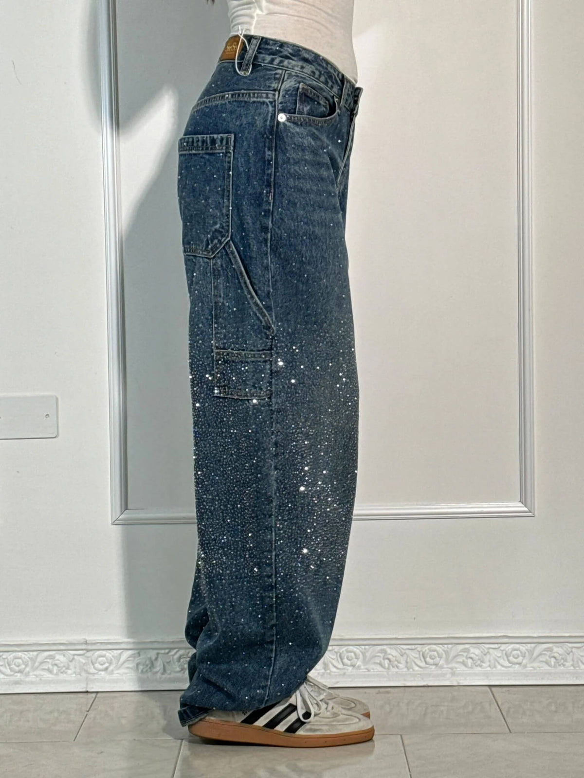 Inés | Jeans Balloon con Brillo