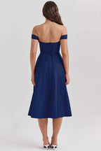Vestido Midi · Hombros Descubiertos
