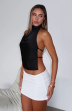 Livia | Top Halter Satinado