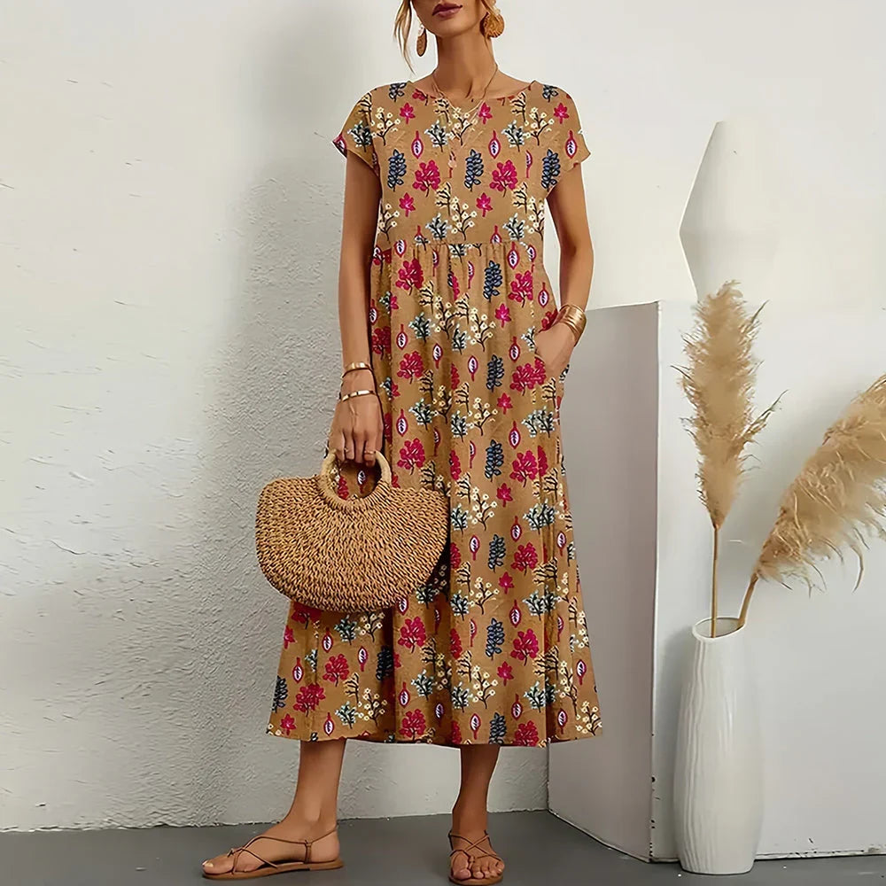 Vestido Midi · Rojo