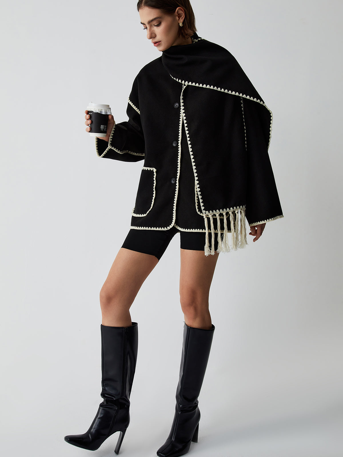 Laura | Chaqueta con Bufanda