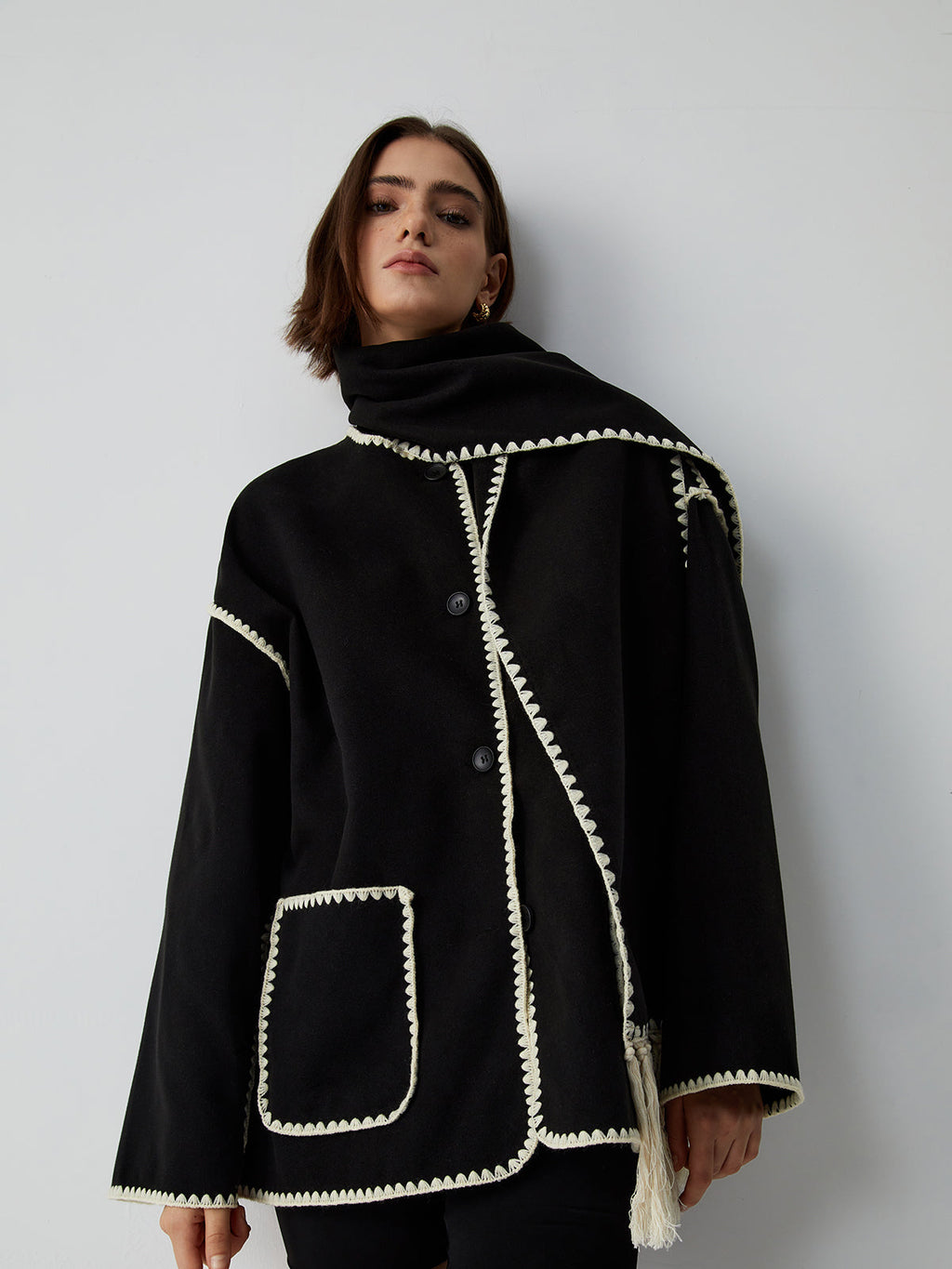 Laura | Chaqueta con Bufanda
