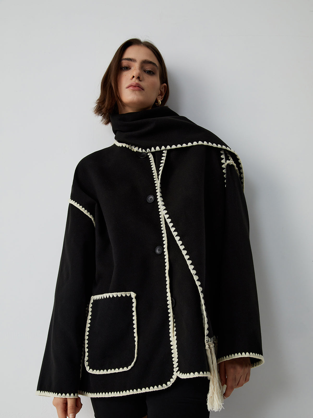 Laura | Chaqueta con Bufanda