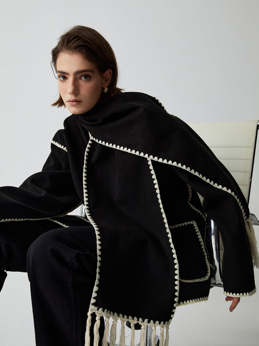 Laura | Chaqueta con Bufanda