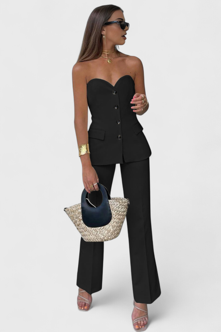 Paesha | Conjunto de Pierna Ancha