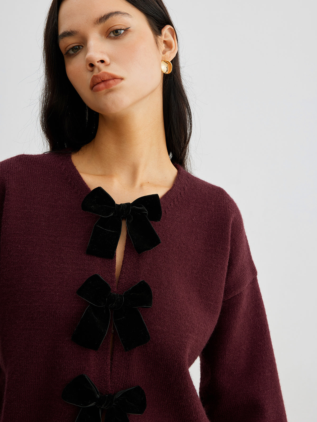 Selena | Jersey con Lazo de Terciopelo