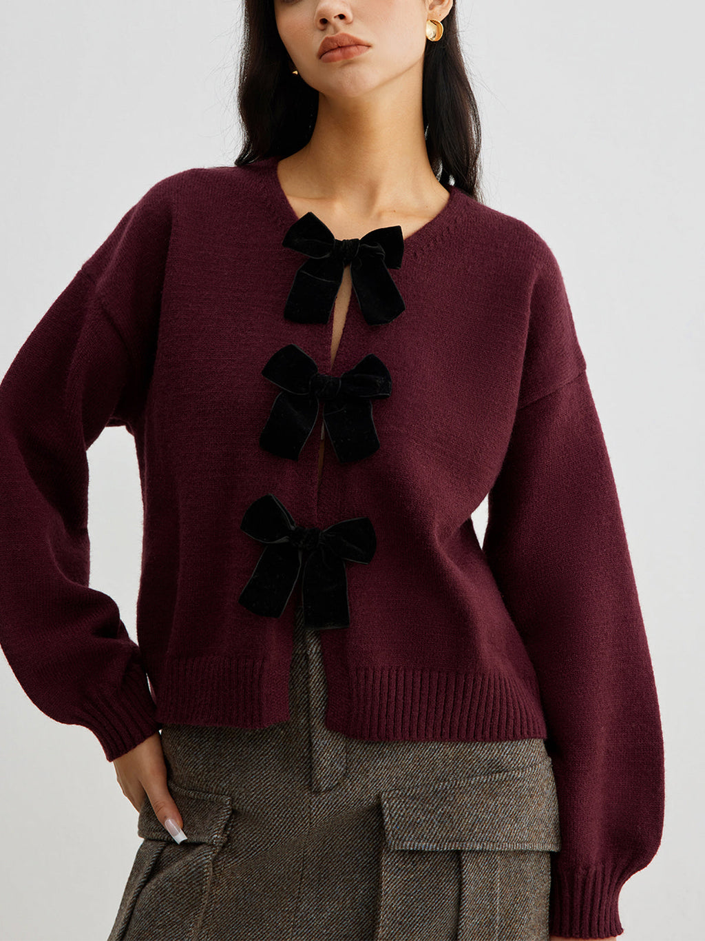 Selena | Jersey con Lazo de Terciopelo