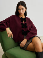 Selena | Jersey con Lazo de Terciopelo