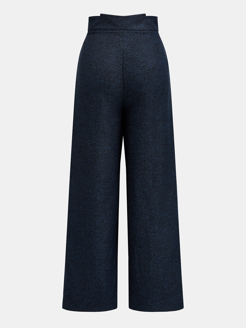 Double-Row frontal-Slit Pierna Ancha Pantalón