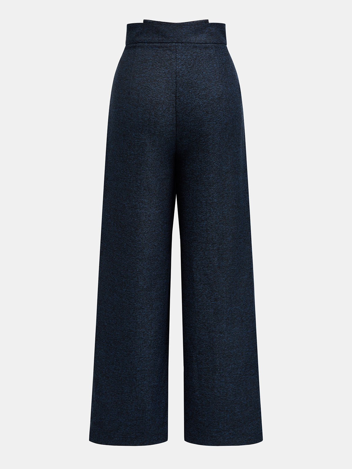 Double-Row frontal-Slit Pierna Ancha Pantalón