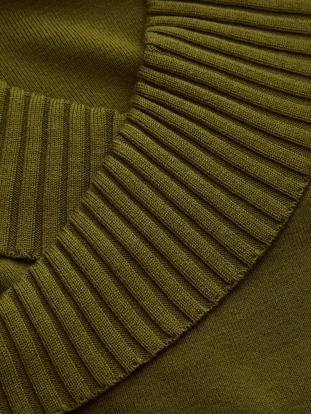 Cruzado-V cuello Ribbed ribete Fitted Punto Top